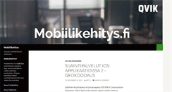 Desktop Screenshot of mobiilikehitys.fi