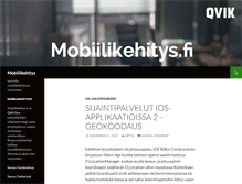Tablet Screenshot of mobiilikehitys.fi